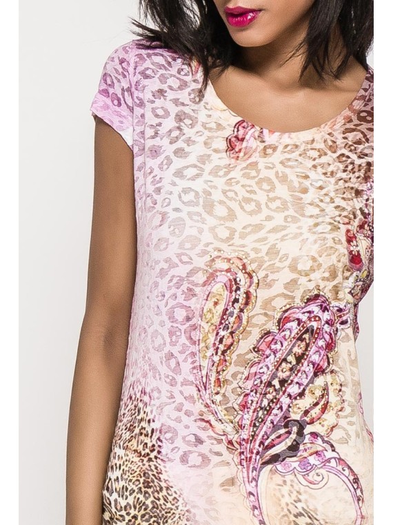 t-shirt burn out Arabesques