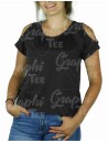 T-shirt femme col U