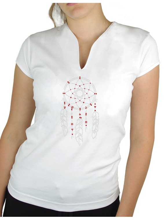 Dream catcher - T-shirt femme Col V