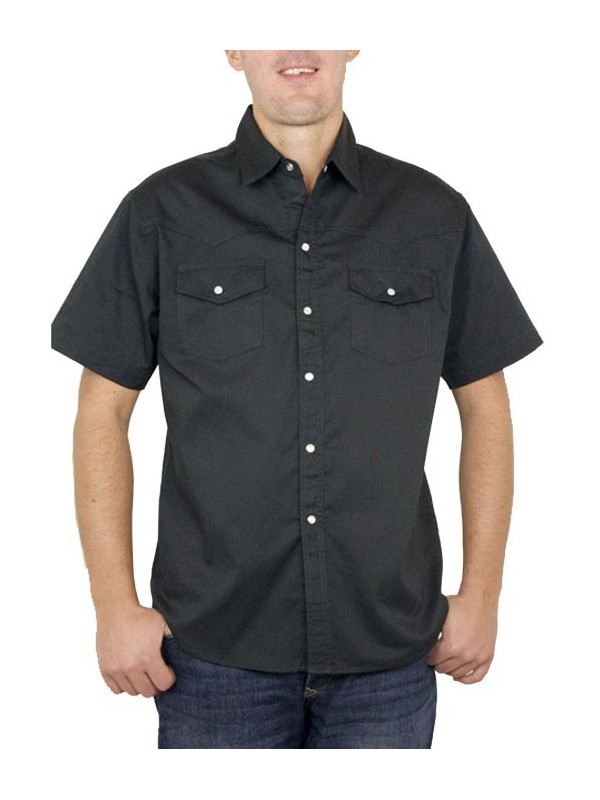 Chemise empiècement western homme MC