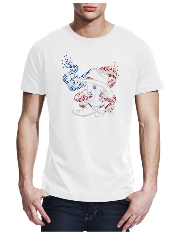 American boot - Man tee shirt round neck