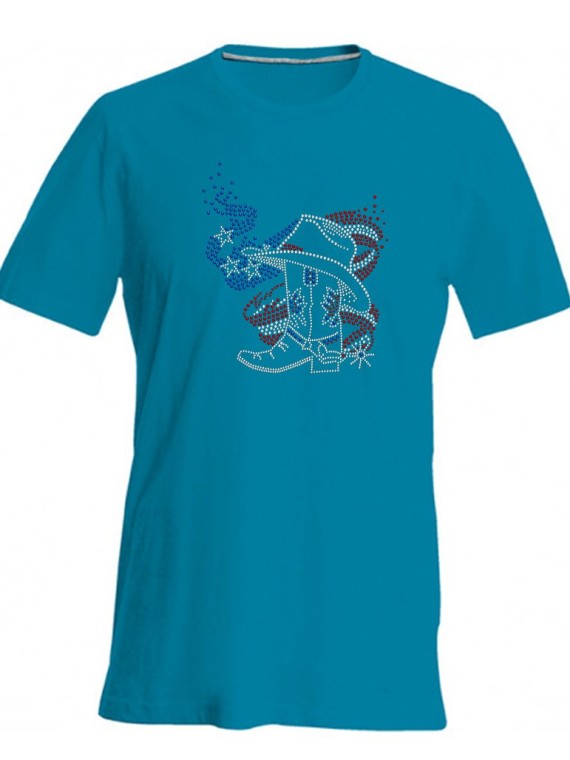 American boot - Man tee shirt round neck