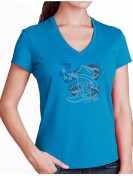 American boot - Classic V neck lady t-shirt
