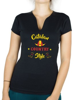 Catalan country style - Lady V neck