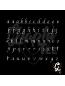 Transferts strass thermocollant letters de l'alphabetet