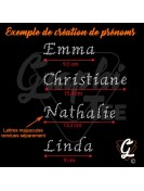 Transferts strass thermocollant letters de l'alphabetet