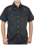 American boot - man western shirt