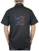 American boot - man western shirt