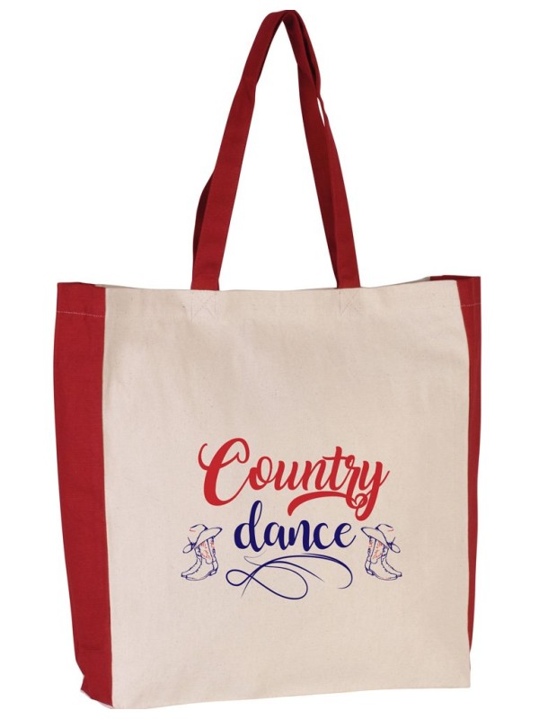 Country Dance two-tone tote bag