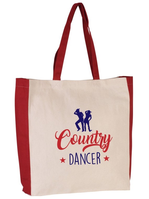 Country Dancer two-tone tote bag