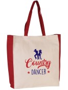 Country Dancer two-tone tote bag