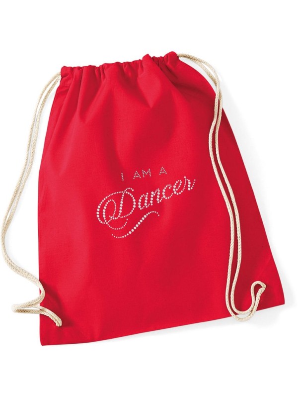 Canvas backpack - I am a dancer