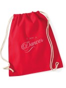 Canvas backpack - I am a dancer