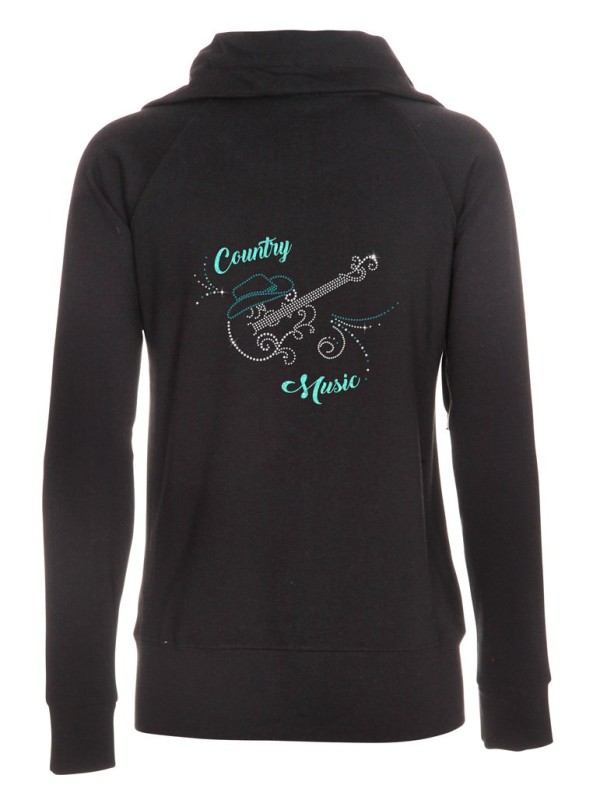 Guitar arabesque - Lady zipped sweat