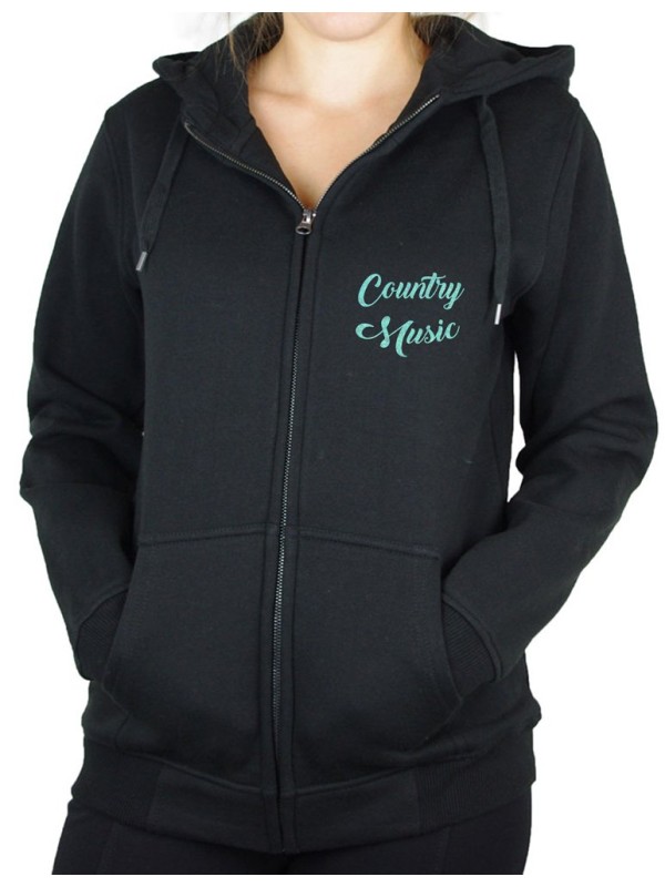 Guitar arabesque - Hooded women's jacket