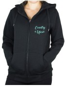Guitar arabesque - Hooded women's jacket