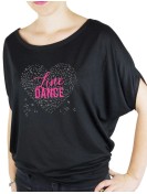 music heat with Line DANCE- Bat Sleeves Women's T-Shirt
