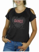 Music heart with DANCE- Shoulder cut