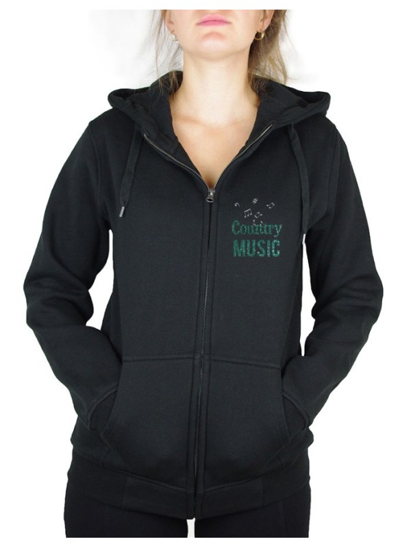 Country musi heart - Hooded women's jacket