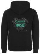 COUNTRY MUSIC heart - Man zip-up hoody