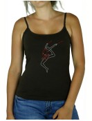 RG clubs rhinestone motif tank top