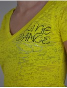 Line dance spiral - burn out jaune