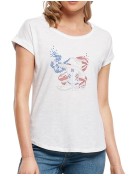 American boots - Lady tee shirt Slub tee
