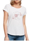 Arabesque boots - Lady tee shirt Slub tee