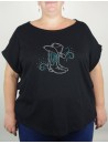 Arabesque boots - Lady tee shirt Slub tee