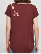 Country dance flowers crown - Lady tee shirt Slub tee