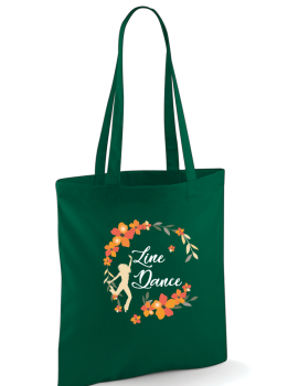 TOTE BAG- Flowers Line dance crown