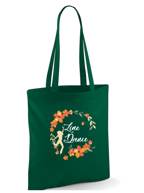 TOTE BAG- Flowers Line dance crown