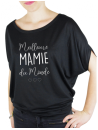 La meilleur des mamies - T-shirt femme Manches Chauve Souris