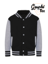 veste enfant varsity teddy manches grises