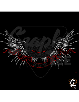 Chapeau ailé - motif strass