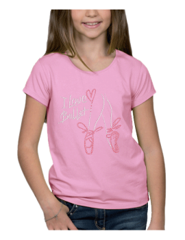 I love Ballet - T-shirt Fillette