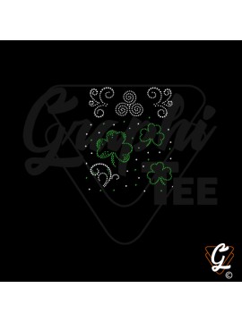 Transfert thermocollant  planche trèfles