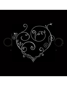 Coeur arabesques / 17,5 cm...