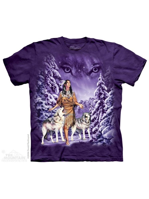 Native american girl t-shirt The mountain