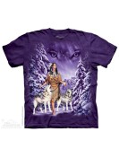 Native american girl t-shirt The mountain