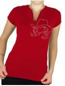 Calamity - T-shirt femme Col V