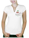 Cherry Rock'n Roll - Women's V-Neck T-shirt