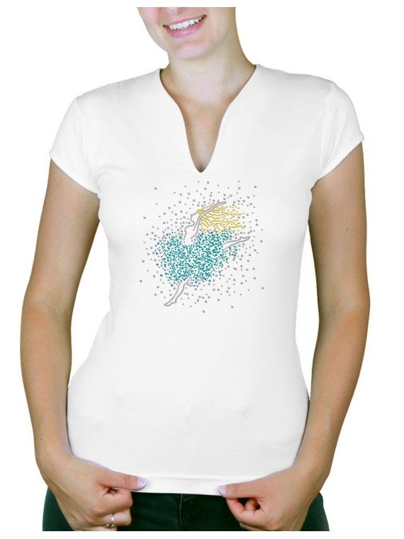 Petite danseuse - T-shirt femme Col V