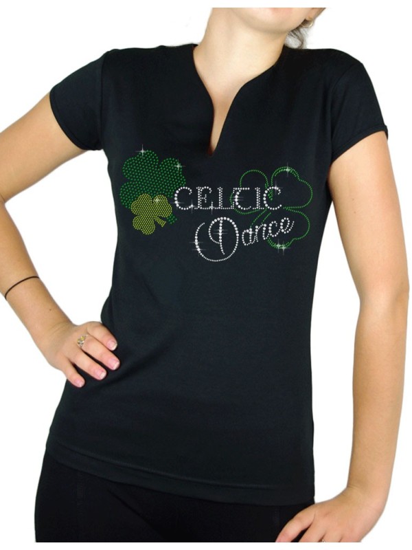 Celtic Dance - T-shirt femme Col V
