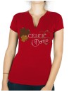 Celtic Dance - T-shirt femme Col V