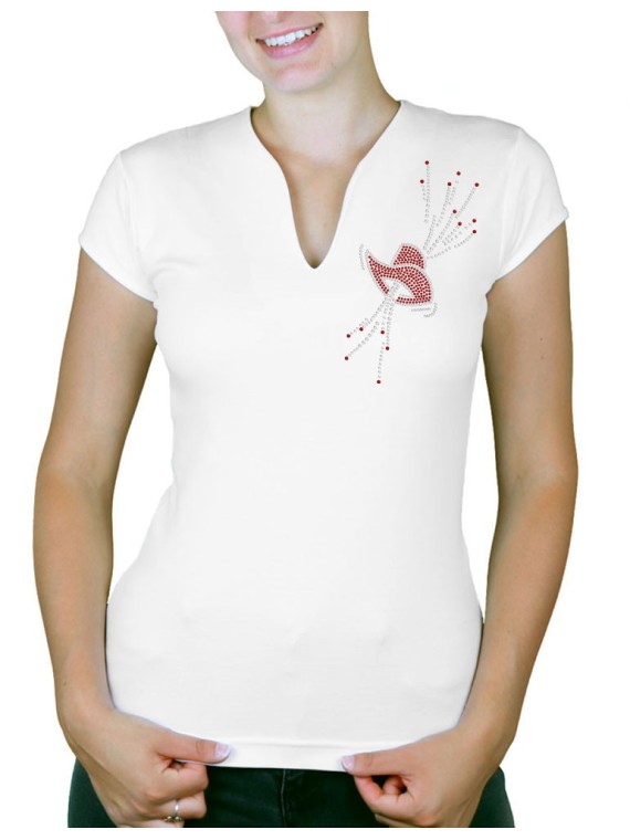Chapeau Festif - T-shirt femme Col V