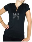 Salsa miroir - T-shirt femme Col V