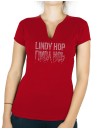 Lindy Hop miroir - T-shirt femme Col V