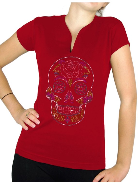 Crane Mexicain - T-shirt femme Col V