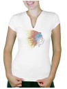 Chef Indien - T-shirt femme Col V